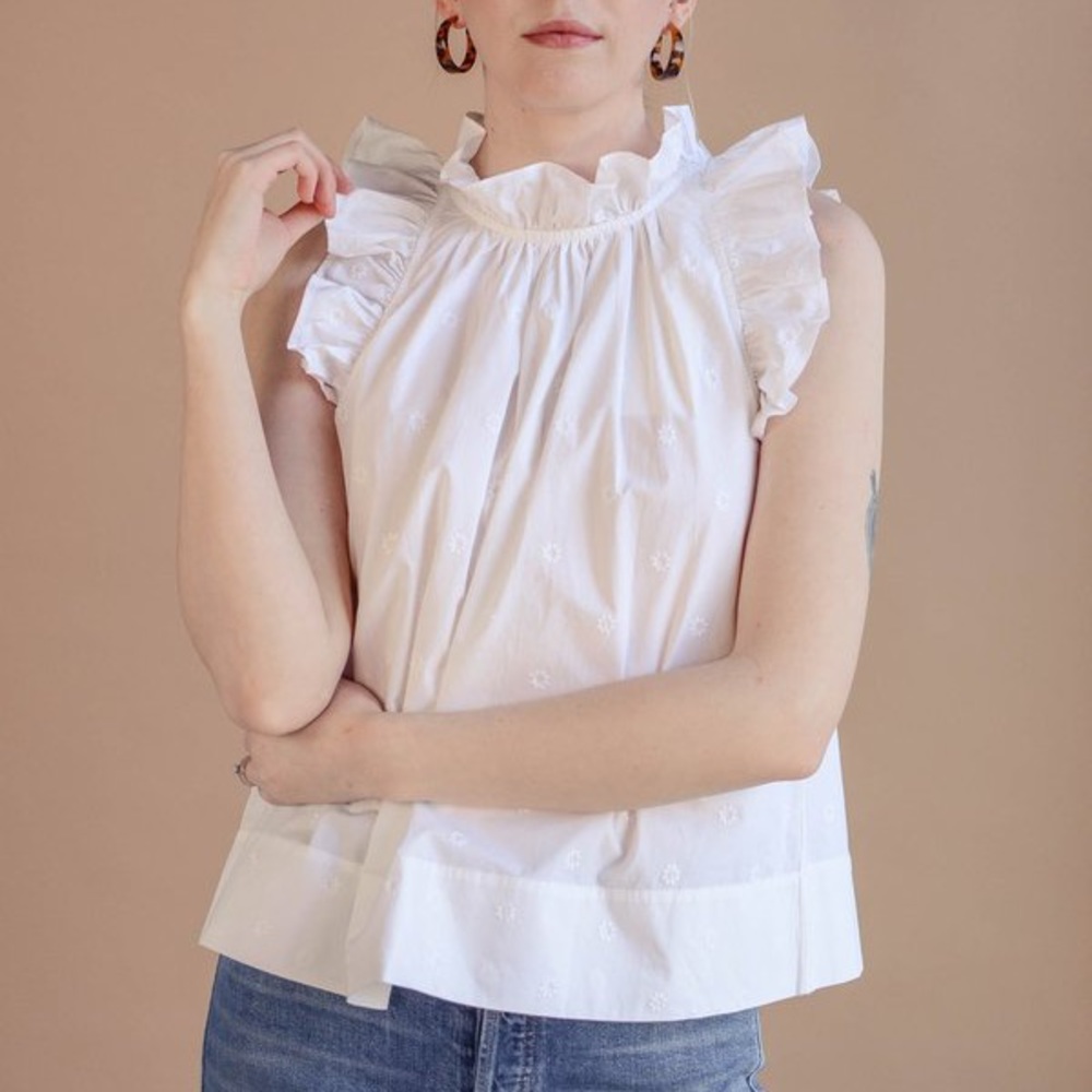Ulla Johnson Tilda Top in white